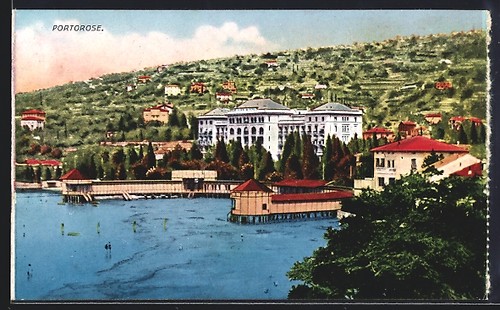 Portorose wasserpartie mit - wasserpartie,