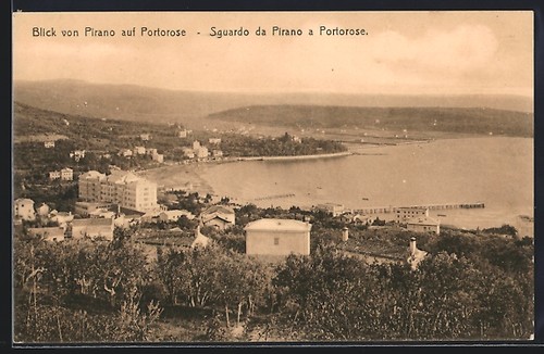 Ansichtskarte pirano - ansichtskarte,