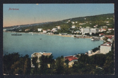 Ansichtskarte portorose blick - ansichtskarte,