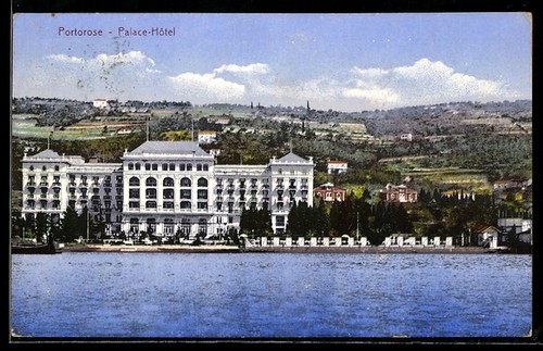 Ansichtskarte portorose - ansichtskarte,