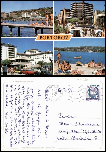 Postcard portoroz - postcard,