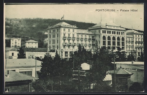 Ansichtskarte portorose - ansichtskarte,