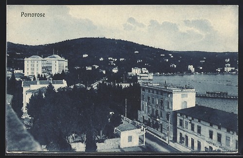 Portorose teilansicht mit - portorose,,