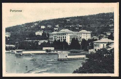 Ansichtskarte portorose - ansichtskarte, /