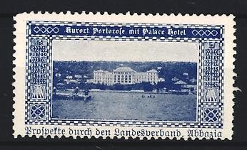 Reklamemarke portorose palace - reklamemarke, portorose,