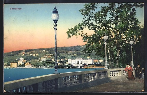 Portorose blick zum ort - blick,