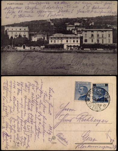 Postcard portorose portorož - portorose,