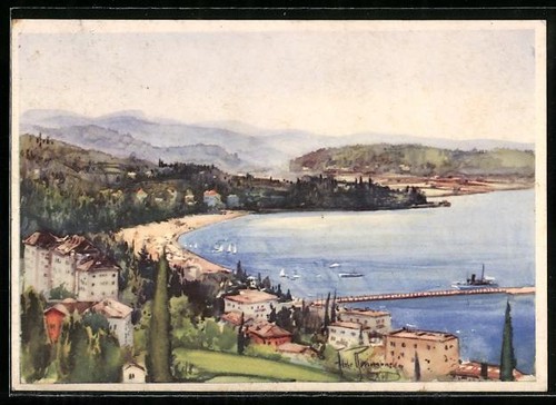 Ansichtskarte portorose il - ansichtskarte, portorose,