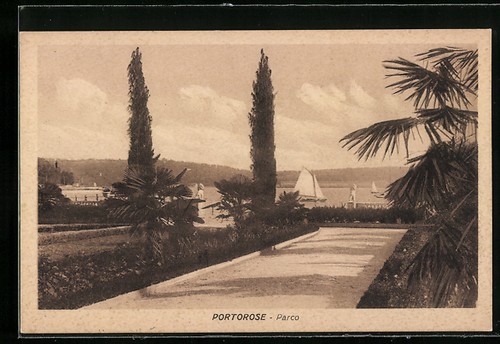 Ansichtskarte portorose - ansichtskarte, /