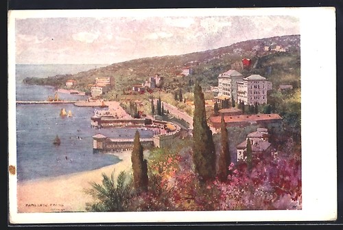Künstler portorose - künstler-ak,
