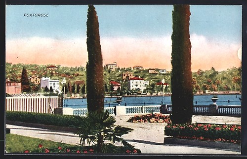 Portorose promenade mit blick - portorose,,