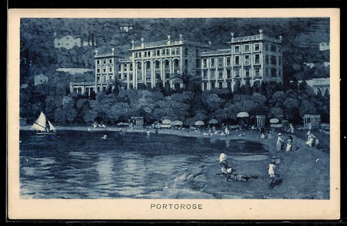 Portorose strand mit - strand,
