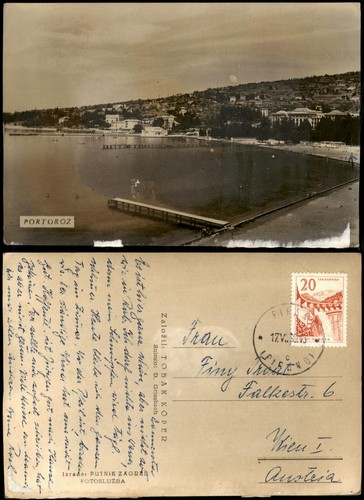 Postcard portorose portorož - postcard,