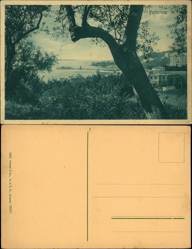 Postcard portorose portorož - postcard,