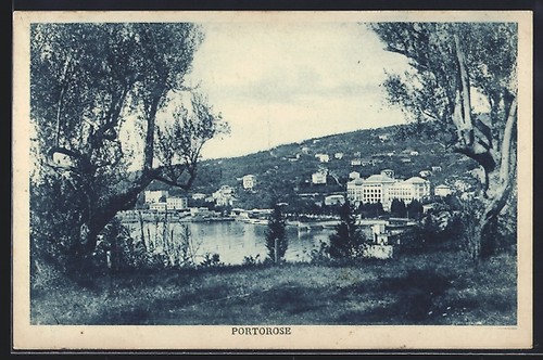 Portorose ortsansicht mit - portorose,,