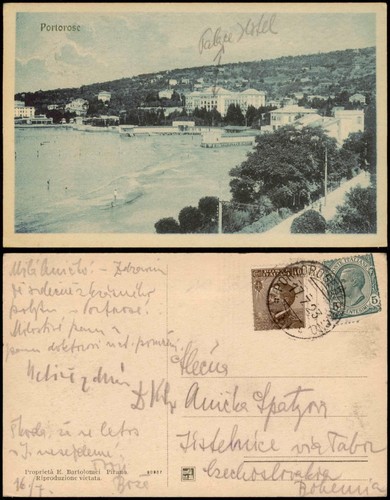 Postcard portorose portorož - postcard,