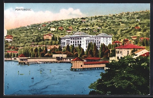 Portorose uferpartie mit - portorose,,