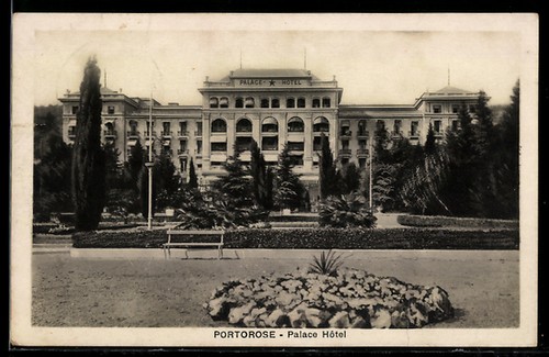 Ansichtskarte portorose - ansichtskarte,
